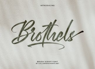 Brothels Brush Font