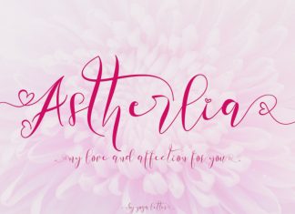 Astherlia Calligraphy Font