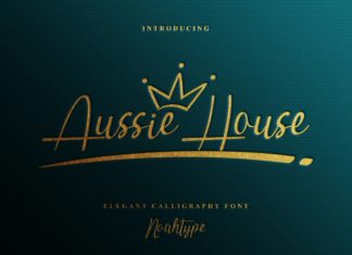 Aussie House Script Font