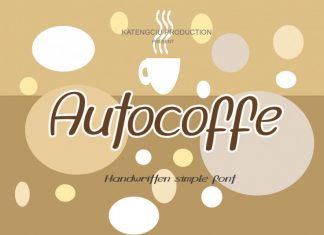 Autocoffe Display Font