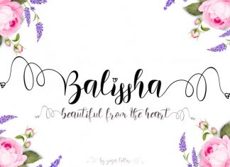 Balissha Calligraphy Font