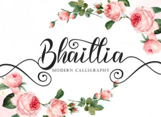 Bhaillia Calligraphy Font
