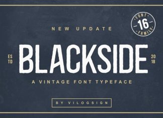 Blackside Display Font