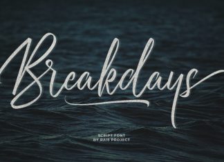 Breakdays Script Font