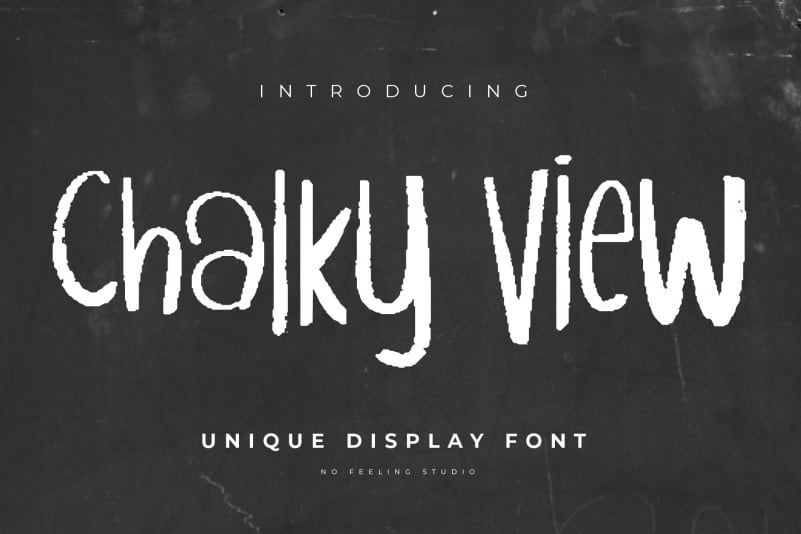 Chalky View Display Font