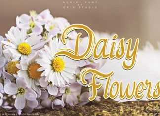 Daisy Flowers Script Font