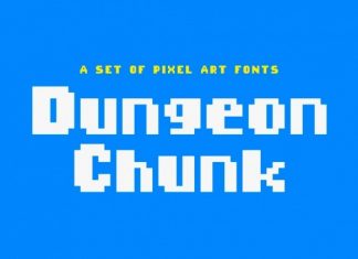Dungeon Chunk Display Font