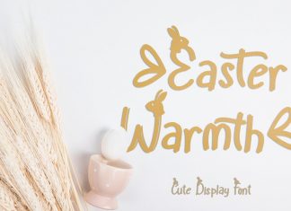 Easter Warmth Display Font