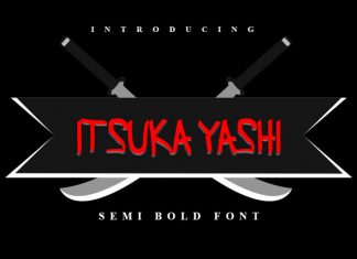 ITSUKA YASHI Display Font