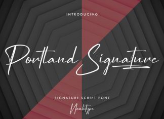 Portland Signature Script Font
