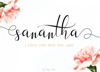 Sanantha Calligraphy Font