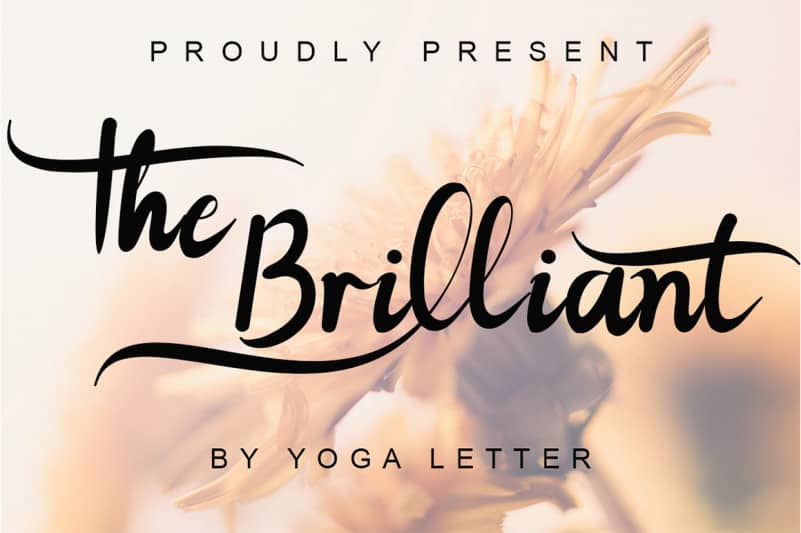 The Brilliant Calligraphy Font