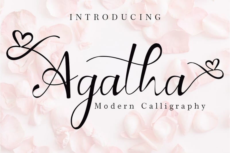 Agatha Calligraphy Font