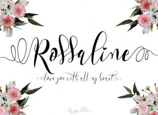Rossaline Calligraphy Font