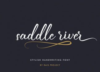 Saddle River Script Font