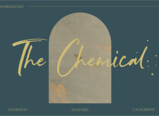 The Chemical Brush Font