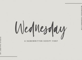 Wednesday Script Font