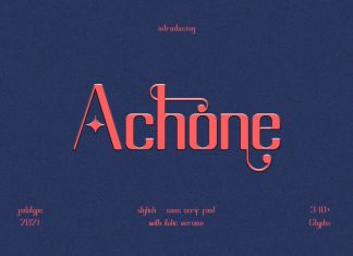Achone Sans Serif Font