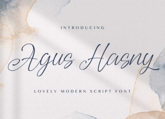 Agus Hasny Calligraphy Font