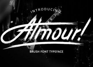 Almour! Brush Font