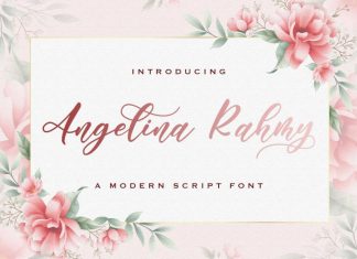 Angelina Rahmy Calligraphy Font