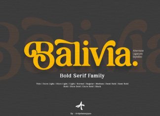 Balivia Serif Font