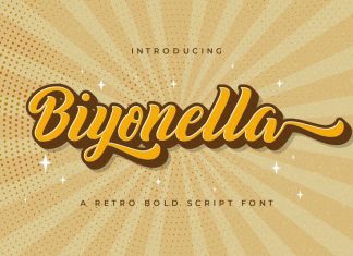 Biyonella Bold Script Font