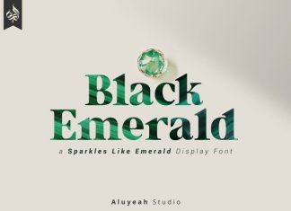 Black Emerald Serif Font