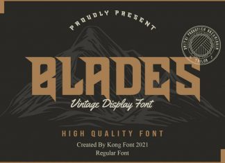 Blades Display Font