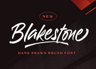Blakestone Brush Font