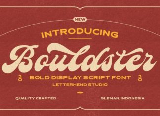 Bouldster Bold Script Font