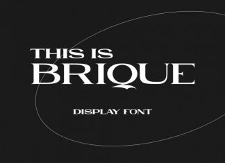 Brique Display Font