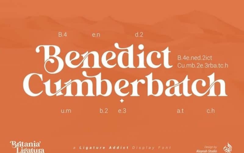 Britania Ligatura Serif Font Download Free Font