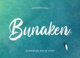 Bunaken Brush Font