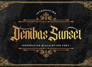 Denibas Sunset Display Font