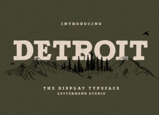 Detroit Display Font