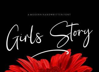 Girl Story Signature Script Font