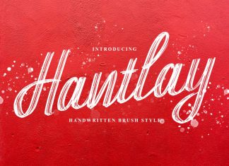 Hantlay Brush Font