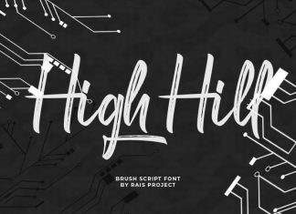 High Hill Brush Font