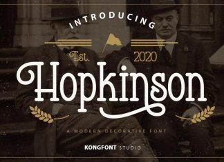 Hopkinson Display Font