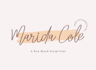 Marida Cole Script Font