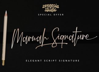 Marwah Signature Script Font