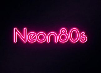 Neon 80s Sans Serif Font