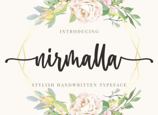 Nirmalla Calligraphy Font