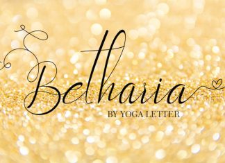 Betharia Calligraphy Font