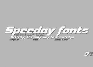Speeday Display Font