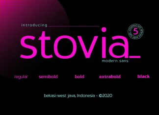 Stovia Sans Serif Font