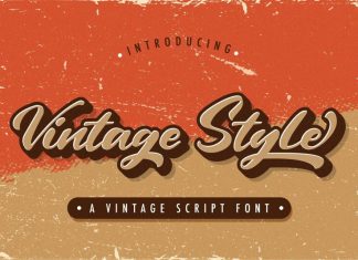Vintage Style Script Font