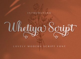 Whetiya Calligraphy Font