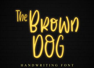 The Brown Dog Handwritten Font